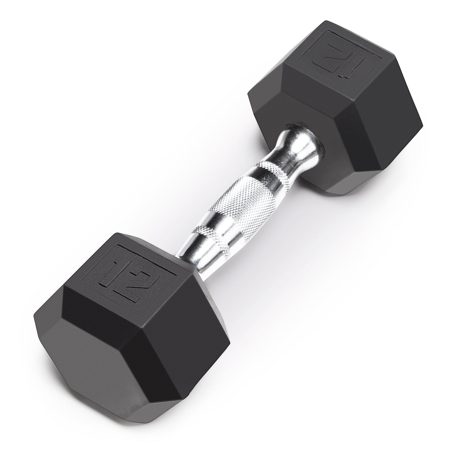 Marcy 12lb Rubber Hex Dumbbell | IBRH-012