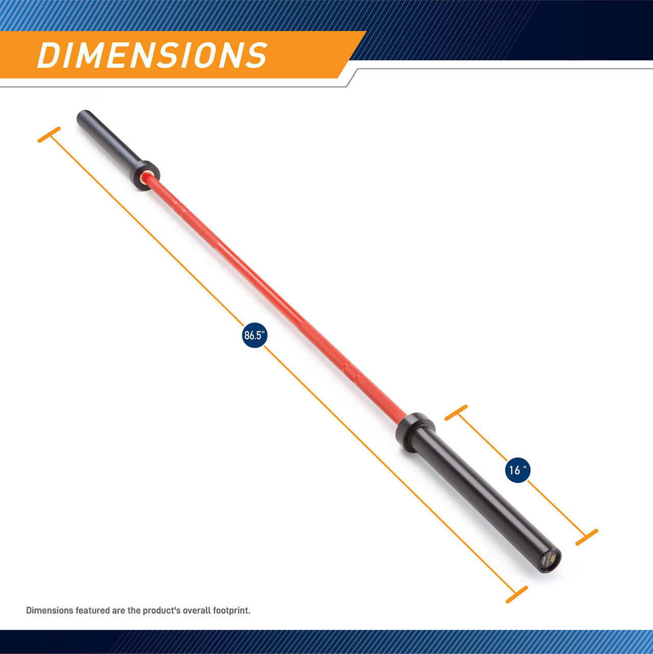 Red and Black 45lb Olympic Barbell | SteelBody STB-1500RB – Marcy