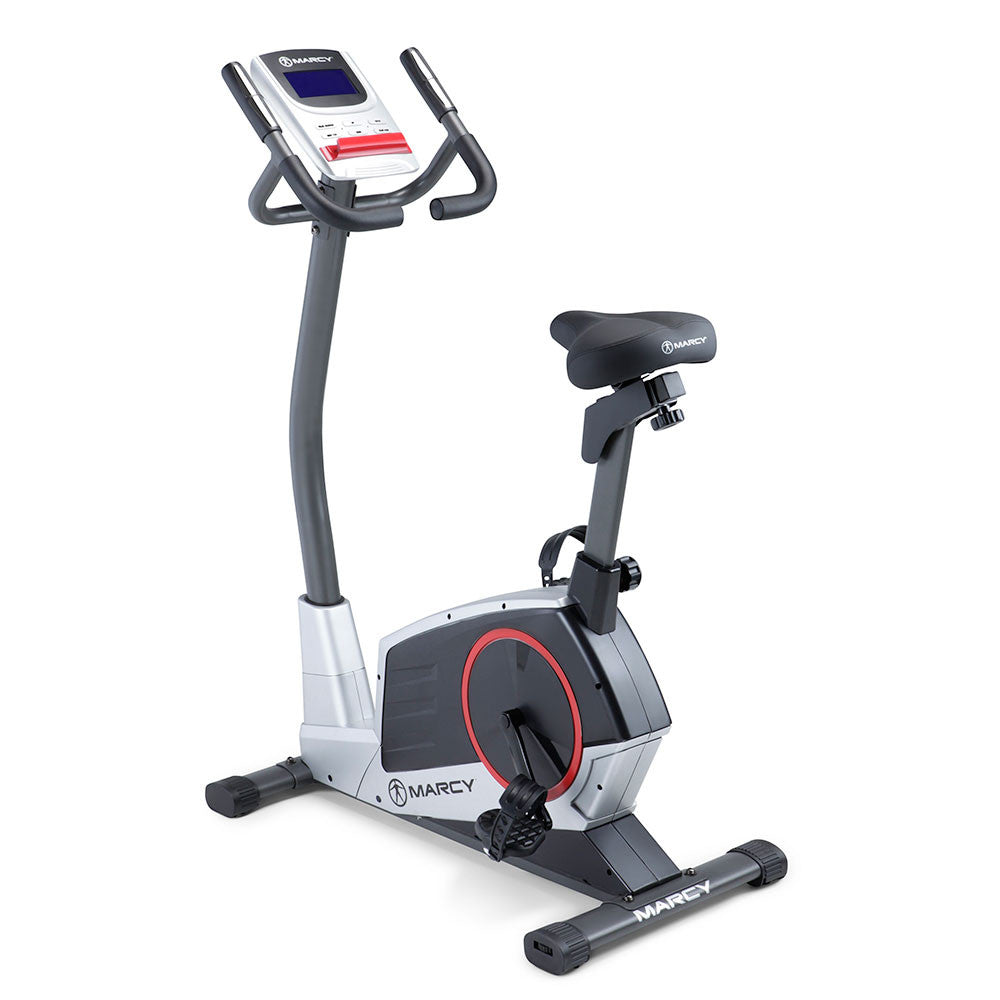 Regenerating Magnetic Upright Exercise Bike Marcy ME-702 back side view