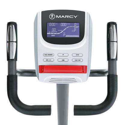 Regenerating Magnetic Upright Exercise Bike Marcy ME-702 with LCD Computer Display Screen to monitor progress