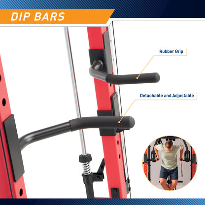 Marcy Smith Machine / Cage System with Pull-Up Bar and Landmine Station | SM-4033