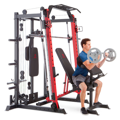 Marcy Smith Machine / Cage System with Pull-Up Bar and Landmine Station | SM-4033