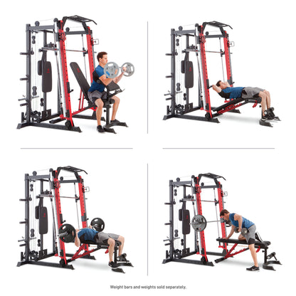 Marcy Smith Machine / Cage System with Pull-Up Bar and Landmine Station | SM-4033