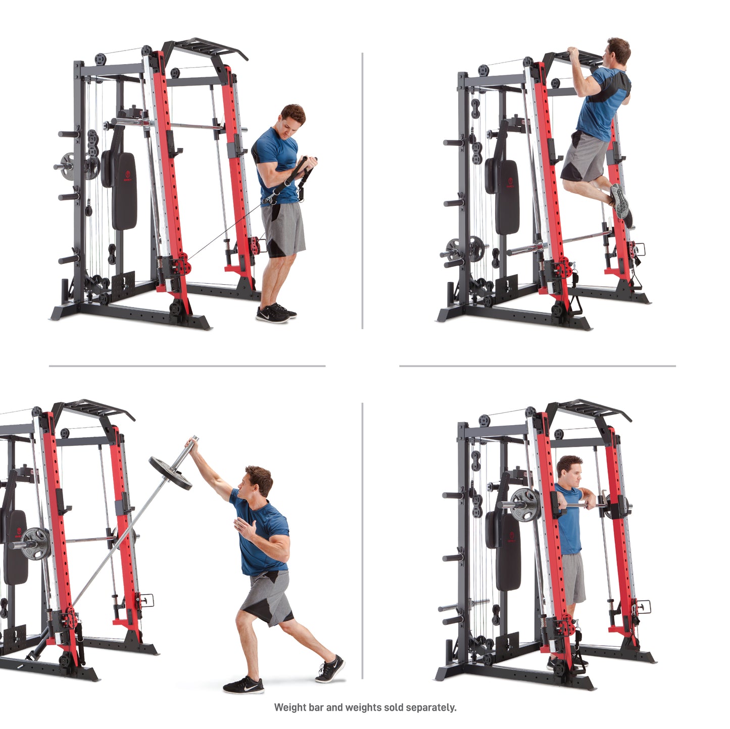 Marcy Smith Machine / Cage System with Pull-Up Bar and Landmine Station | SM-4033