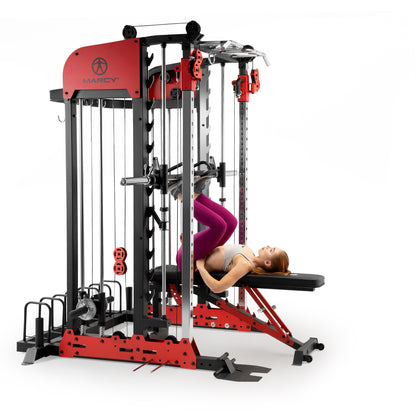 Marcy Pro Deluxe Smith Cage Home Gym System | SM-7553