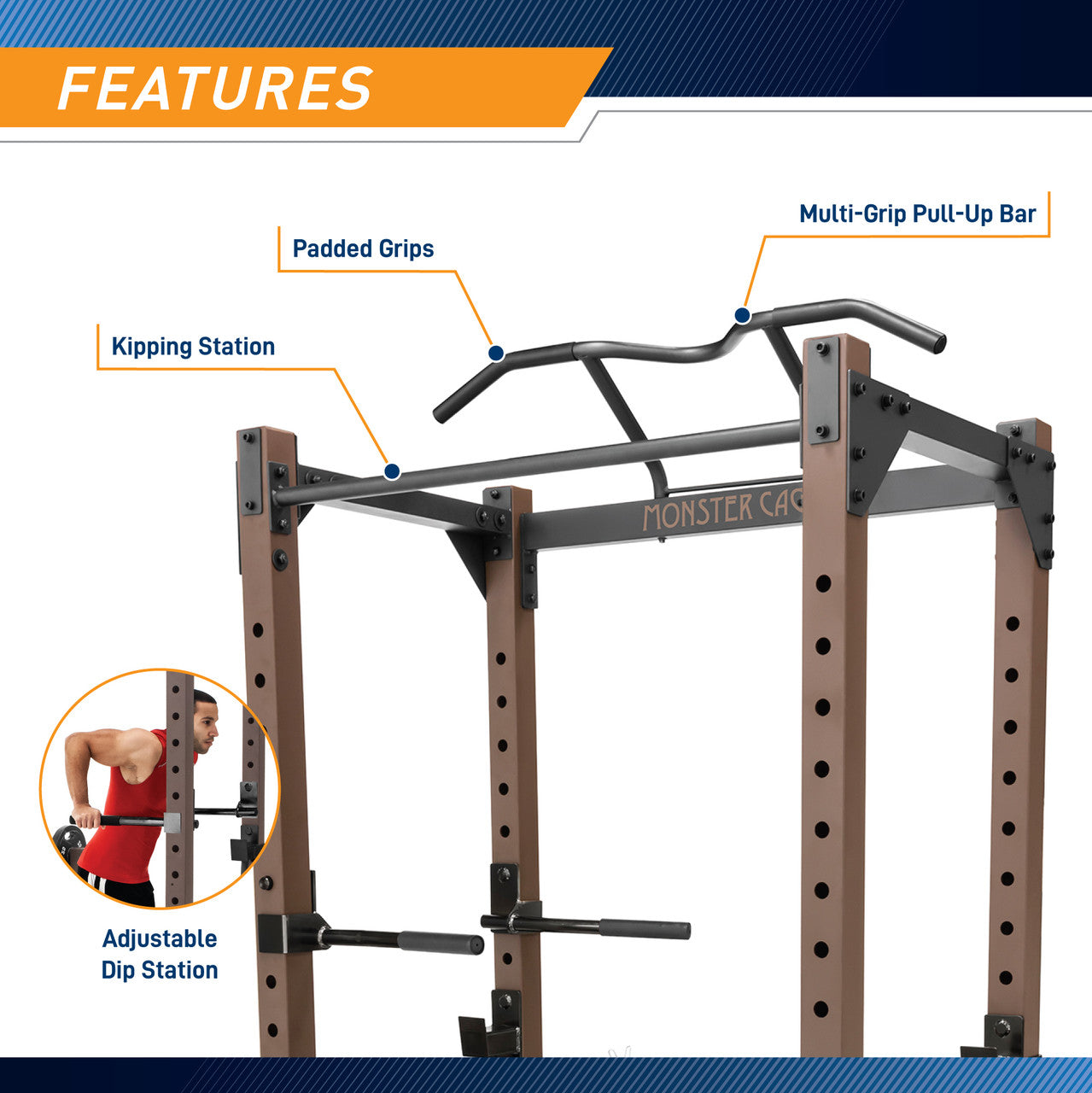 The Monster Rack SteelBody STB-98005 is essential to make the best home gym - features 