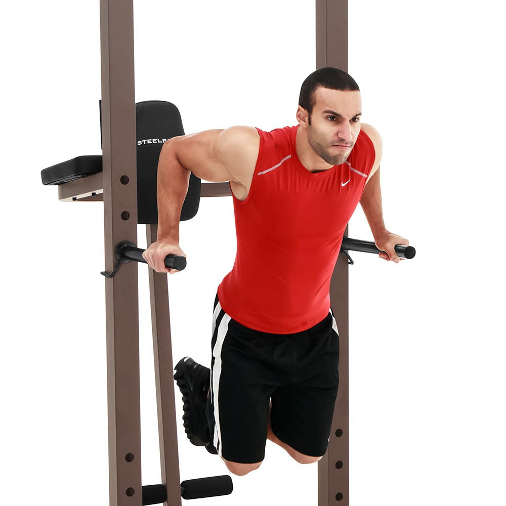The Power Tower SteelBody STB-98501 in use - triceps dips