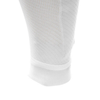 Sockapro Footless Soccer Sock  Compression Sock for Shin Guard  Marcy Sports - White - Ankle
