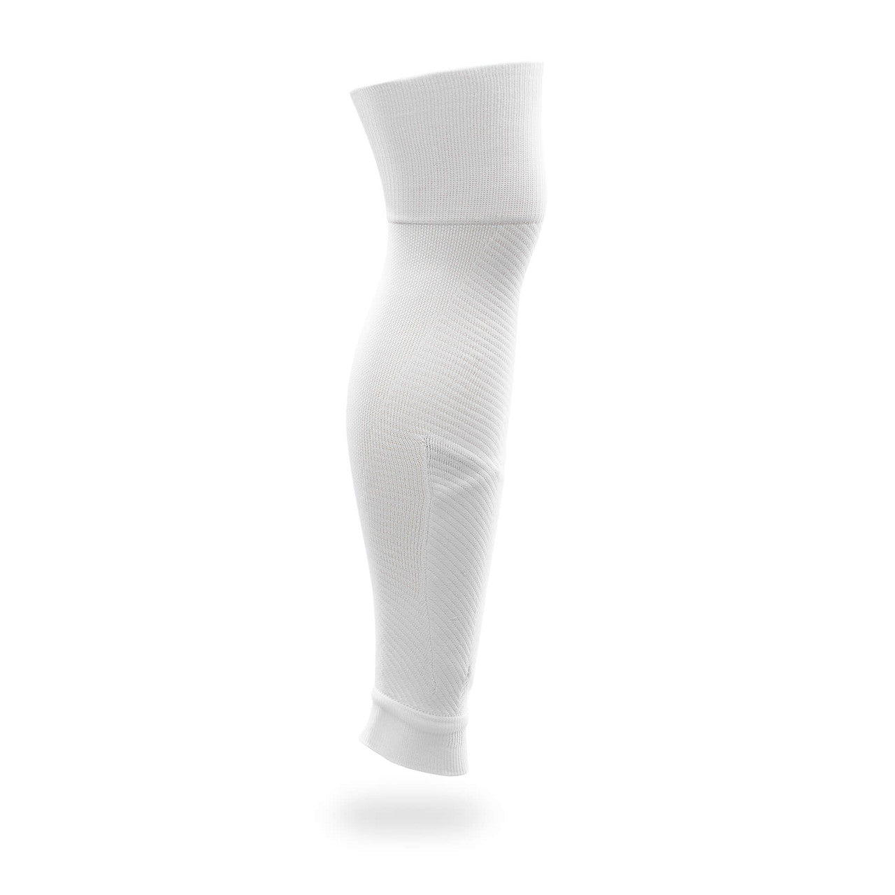 Sockapro Footless Soccer Sock  Compression Sock for Shin Guard  Marcy Sports - White - Side