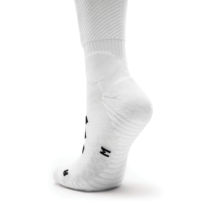 Sockapro Soccer Sock  Compression Sock for Shin Guard  Marcy Sports - White - Bottom