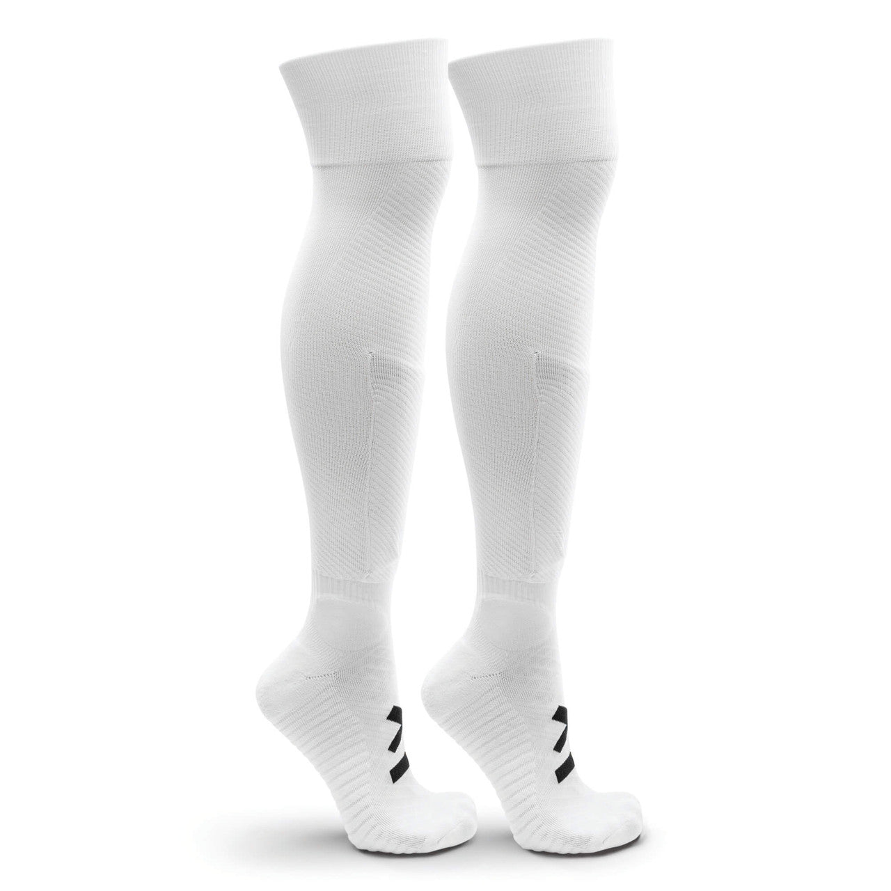 Sockapro Soccer Sock  Compression Sock for Shin Guard  Marcy Sports - White