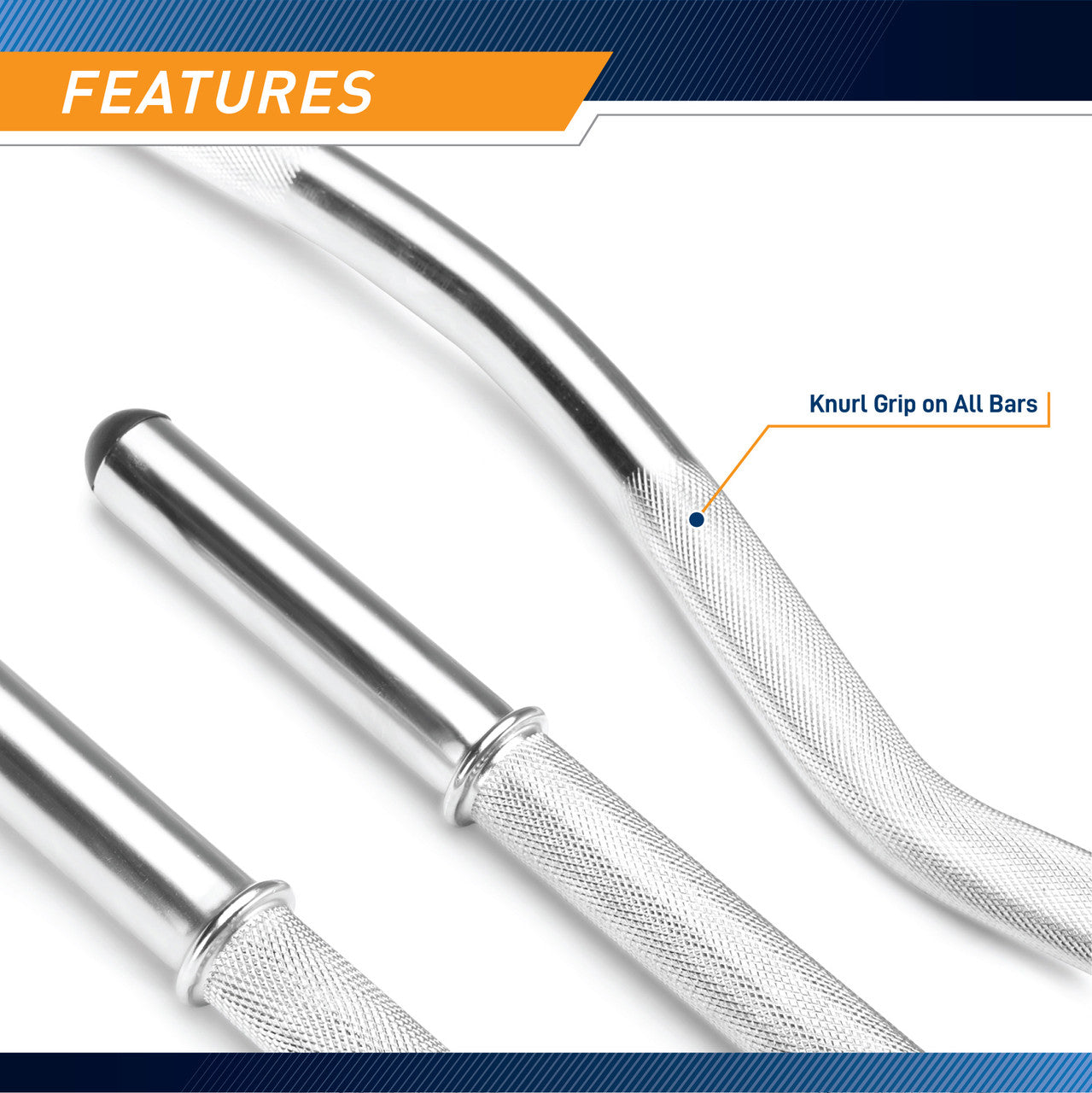 Marcy Standard Curl Bar and Dumbbell Handle Set | SDC-10-1