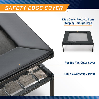Marcy 40" Foldable Square Trampoline | TPL-42SQ