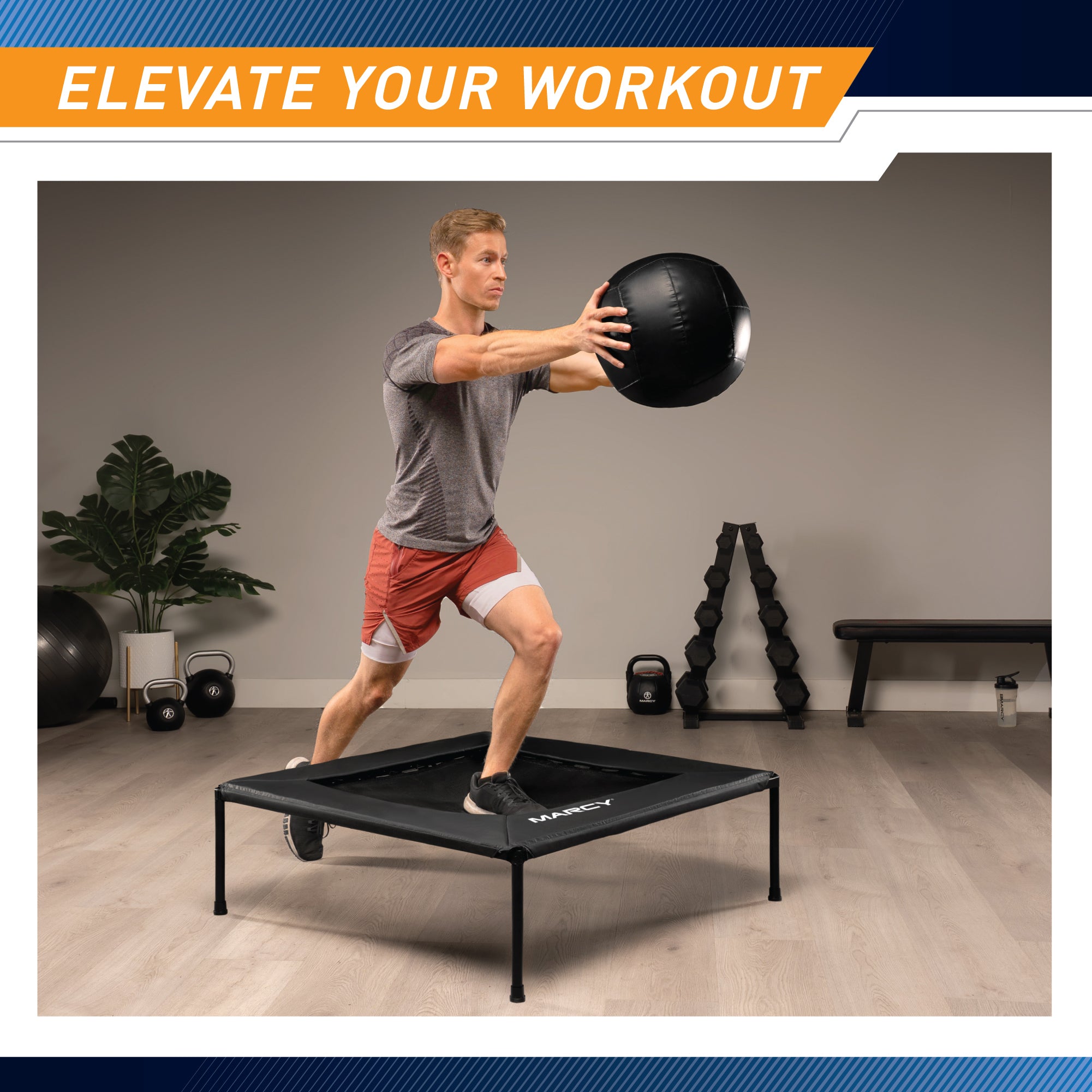 Cardio Trampoline Trainer | Marcy ASG-40 Quality Cardio Exercise