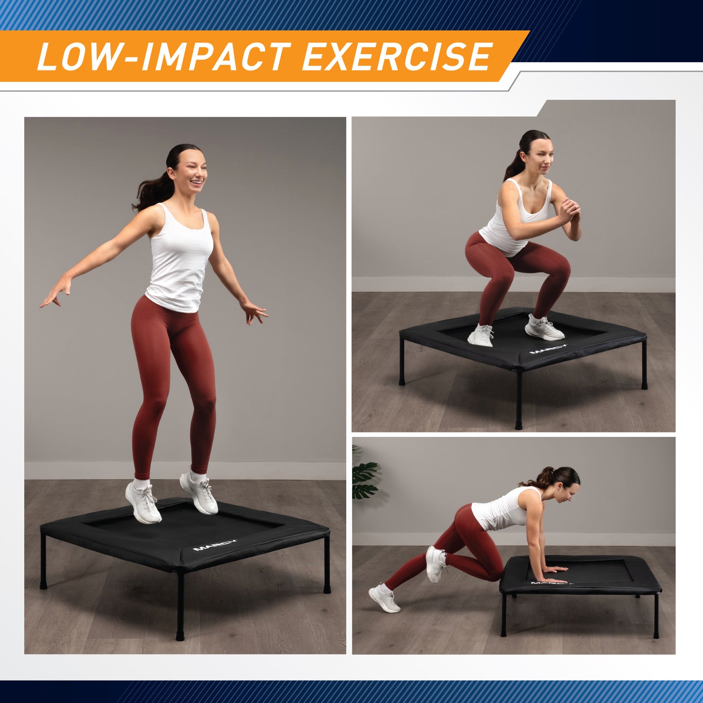 Marcy 40" Foldable Square Trampoline | TPL-42SQ
