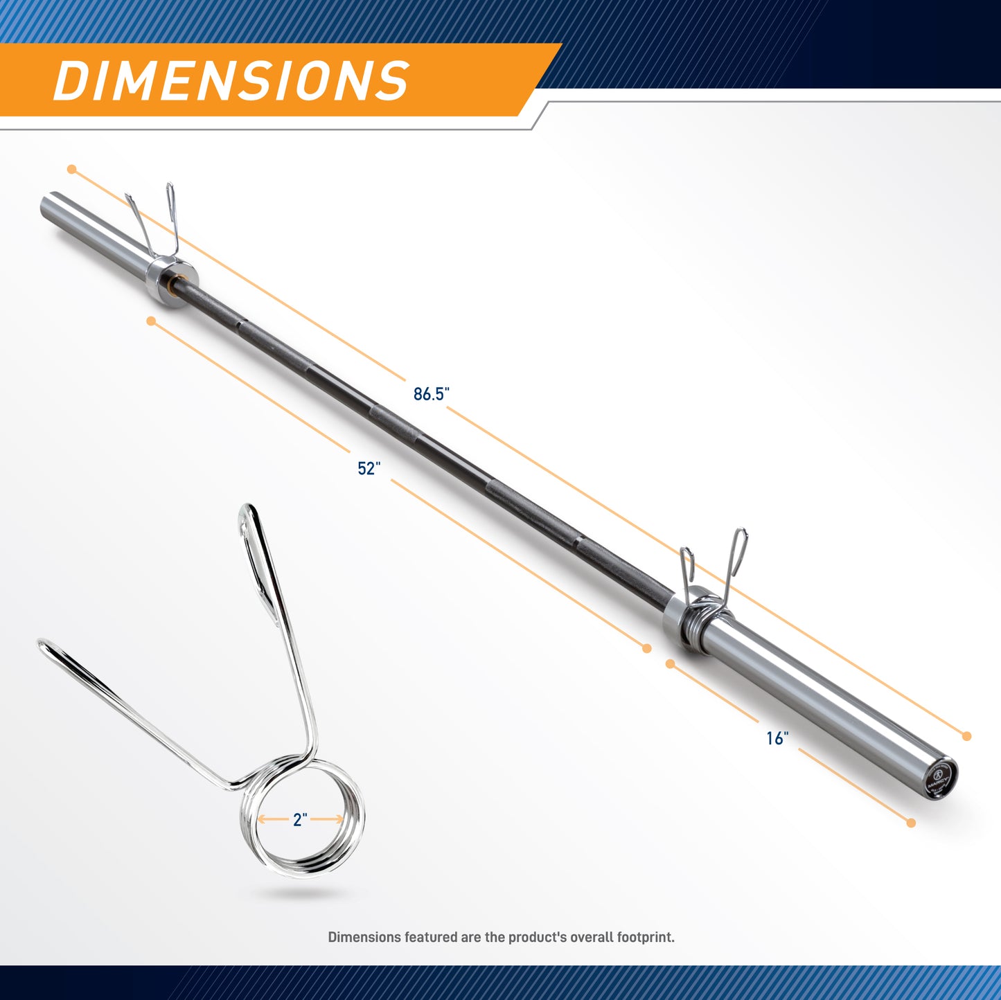 Marcy 7-Foot Olympic Barbell with Needle Bearings | TRB-OB1000