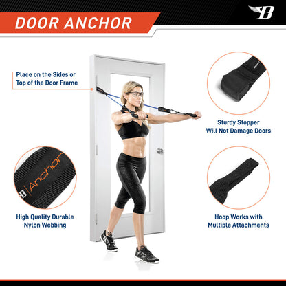 The Bionic Body Resistance Band Kit BBKT-090 - DOOR ANCHOR