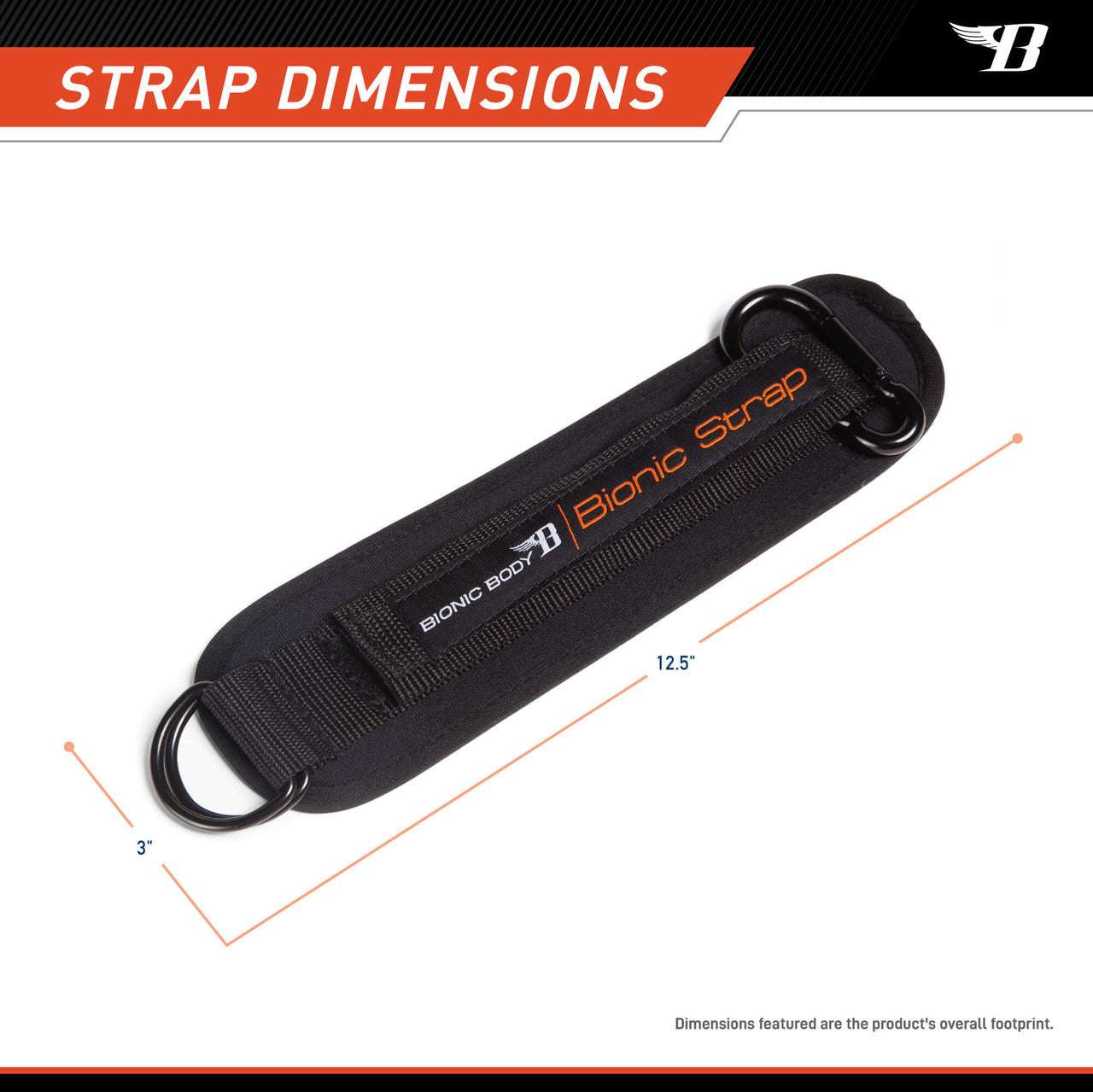 The Bionic Body Resistance Band Kit BBKT-090 - STRAP DIMENSION