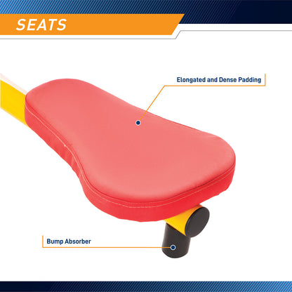The Gym Dandy Pendulum Teeter Totter TT-320 seat pad is made of dense padding and designed to last for years