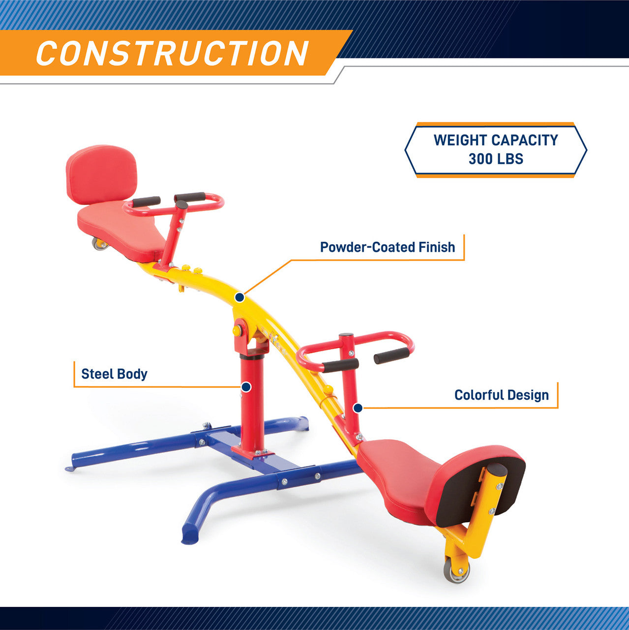 Gym Dandy Spinning Teeter Totter | TT-360 Seesaw Play Set