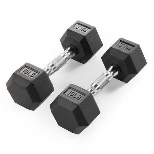 10lb Rubber Hex Pair of Dumbbells RHDB-010 | Marcy