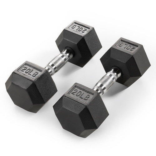 20lb Rubber Hex Pair of Dumbbells RHDB-020 | Marcy
