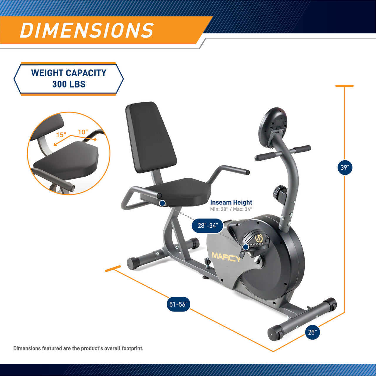 Marcy Recumbent Magnetic Exercise Bike Marcy Recumbent Magnetic Exercise Bike