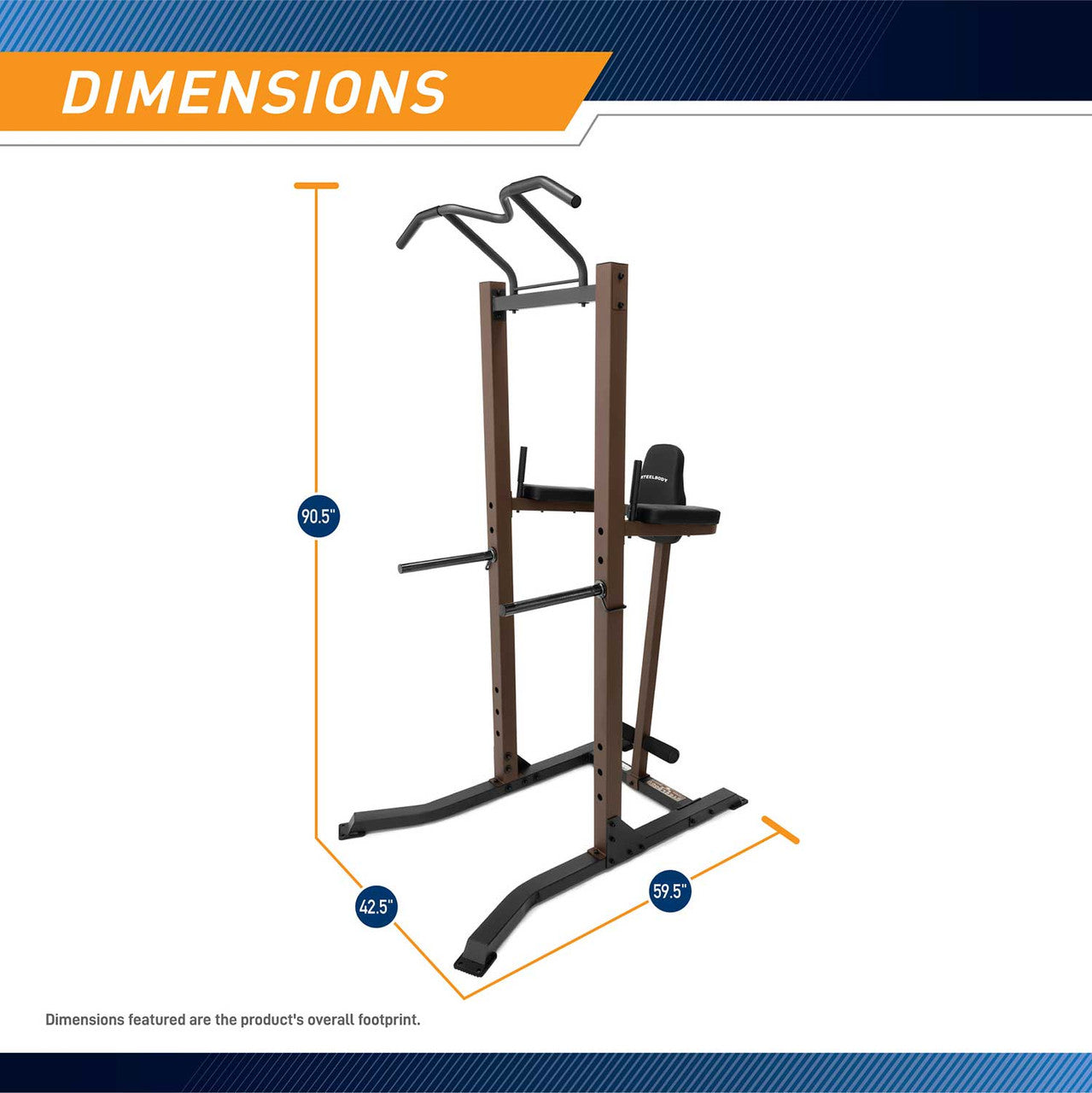 The Power Tower Steelbody STB-98501 - Dimensions