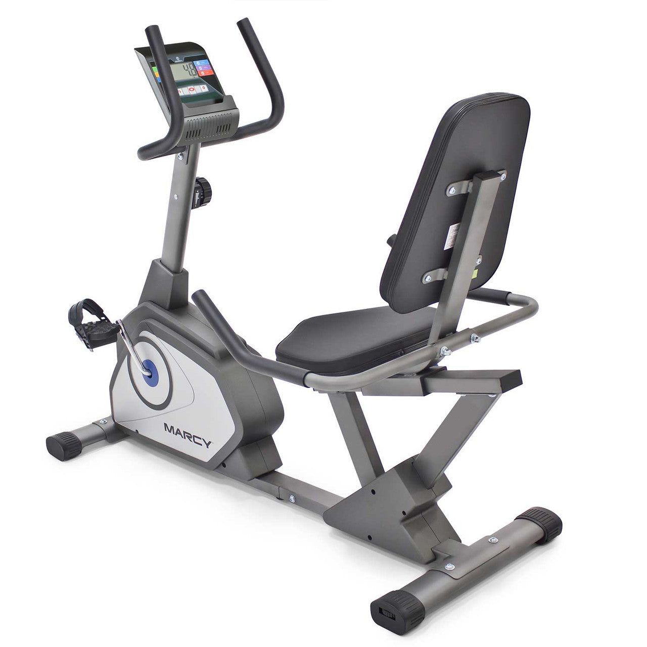 The Recumbent Bike NS-40502R by Marcy delivers a high intensity workout to the best home gyms - back view