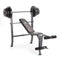 Marcy Diamond Elite Standard Bench with 100lb Weight Set | MD-2082W