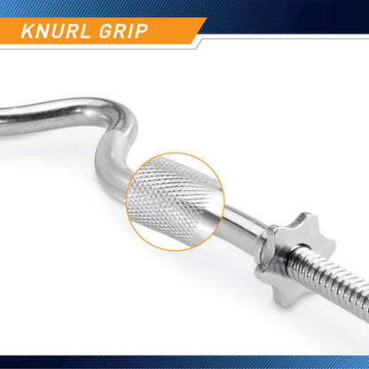 The Tricep-Bicep Solid Combo Bar TBC-51 by Marcy - knurl grip 