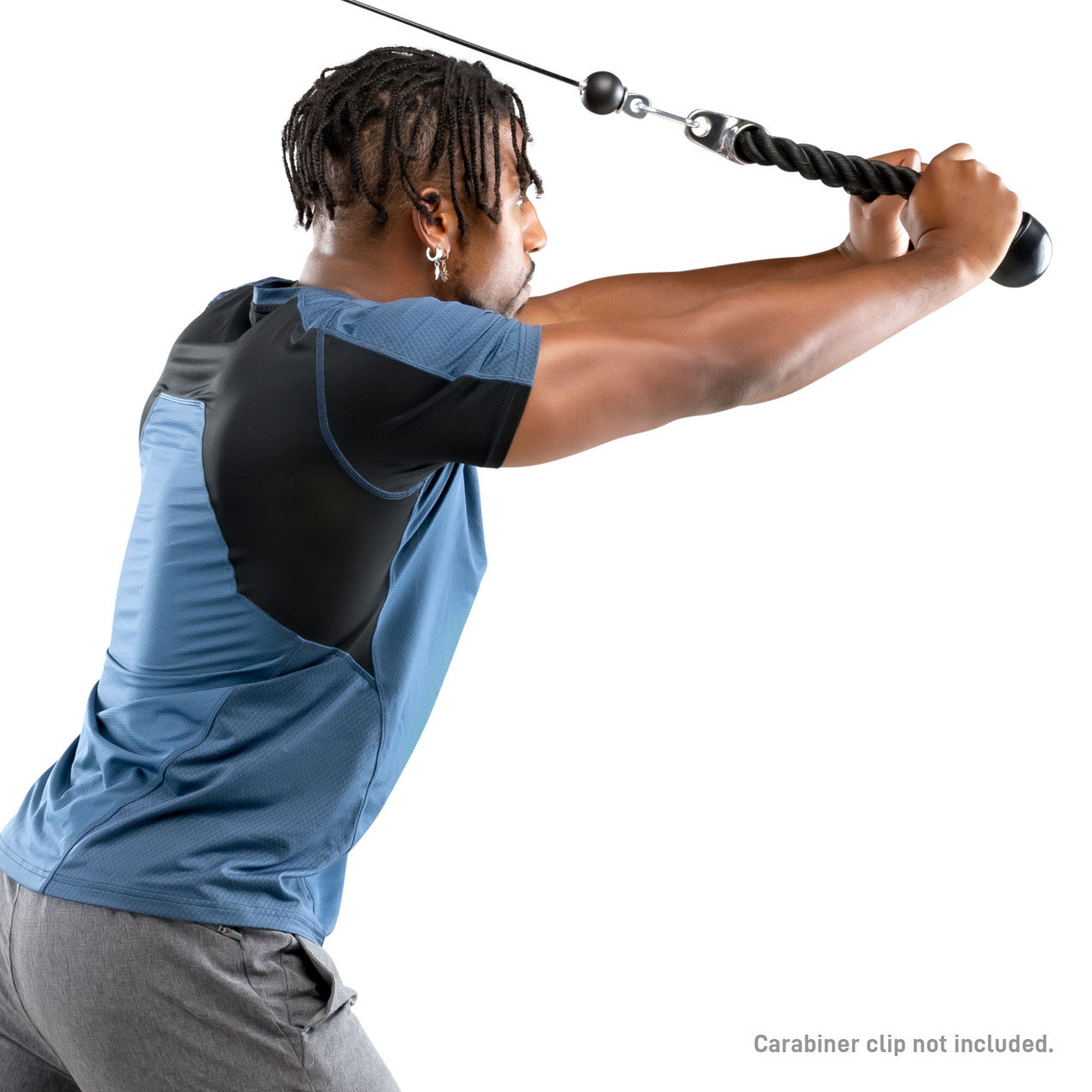 Triceps Rope Attachment Marcy TCR-24 - Model doing Tricep Extensions