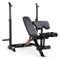 Marcy Two-Piece Olympic Weight Bench and Squat Bar Catch | MD-7836