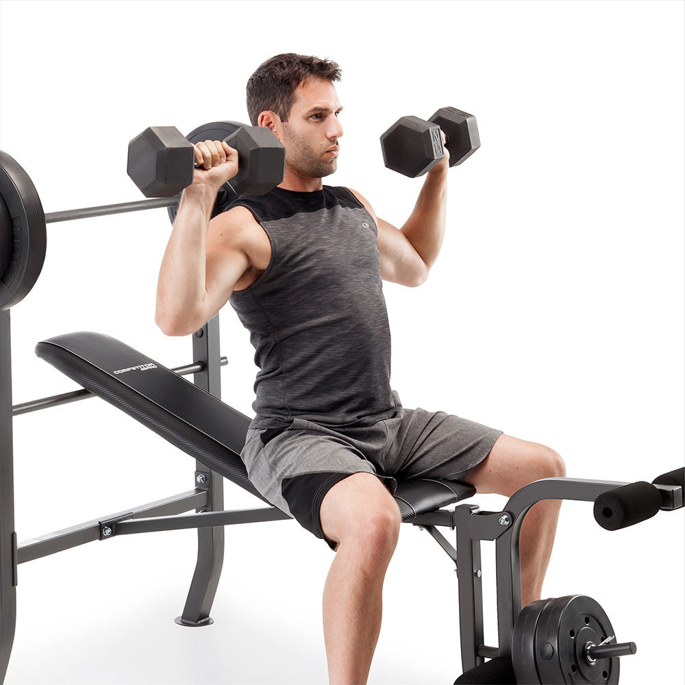 competitor pro 100lb standard bench CB-5573 with model military press