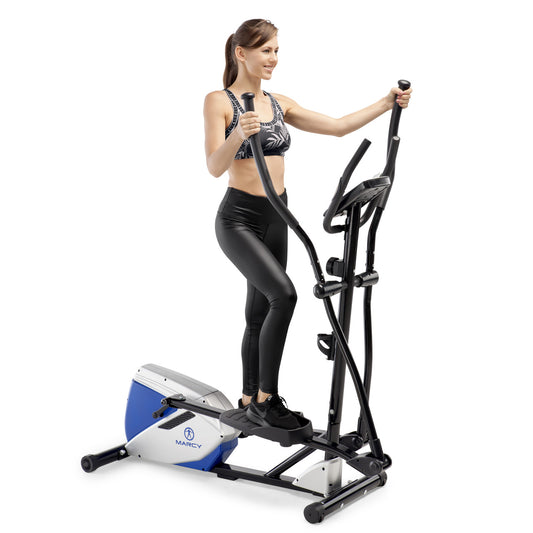 marcy magnetic elliptical trainer ME-1017E in use