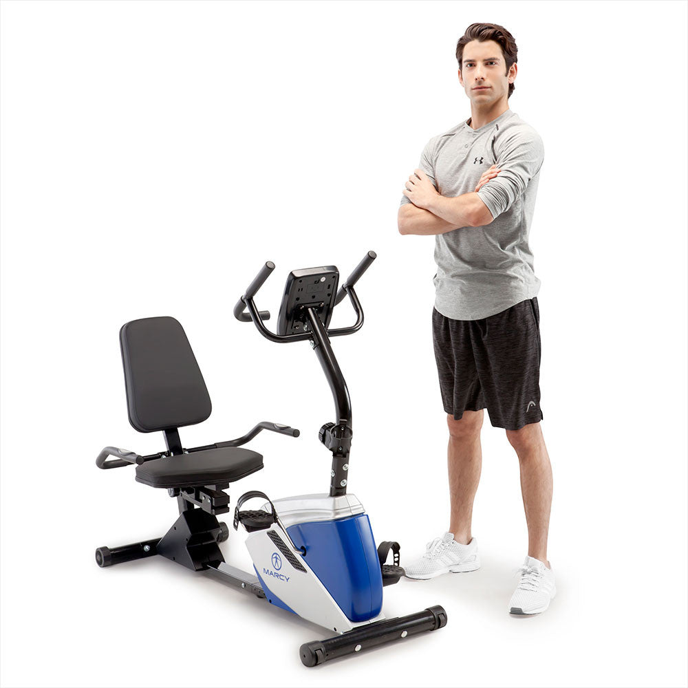 Marcy magnetic recumbent bike ME-1019R with model