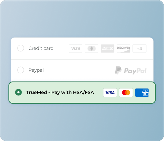 Truemed payment option shown during checkout
