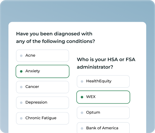 Truemed online health assessment form